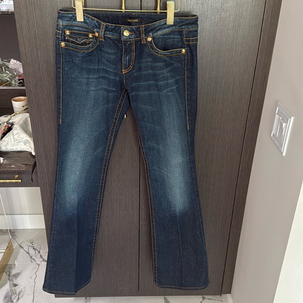 💙✨Roberto Cavalli Tono Stitch Dark Wash Jeans 💙✨
